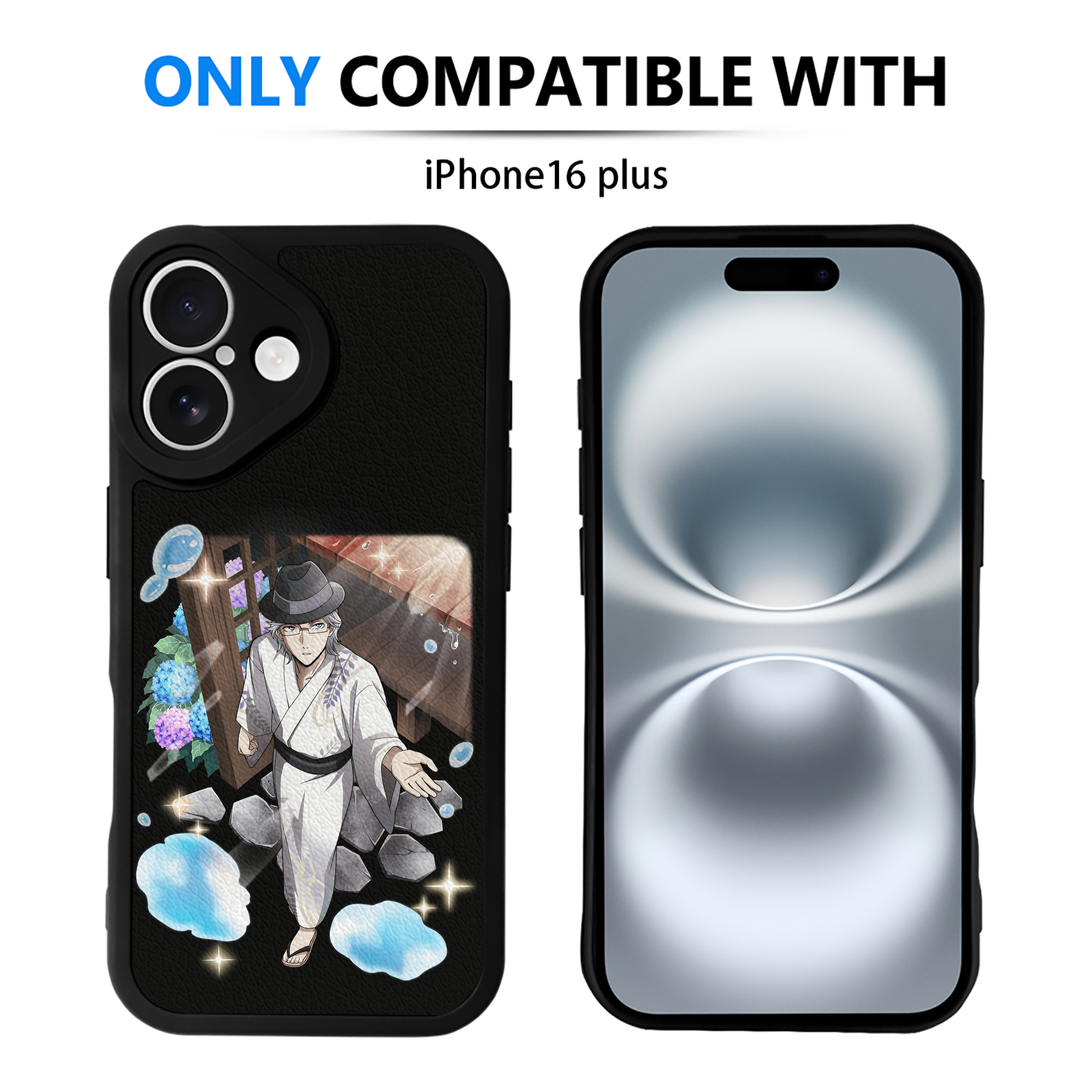 （画像用） 文豪ストレイドッグス Bungo Stray Dogs 【iPhone 16シリーズ対応】シリコンスマホケース（レザー調） 材質：シリコン